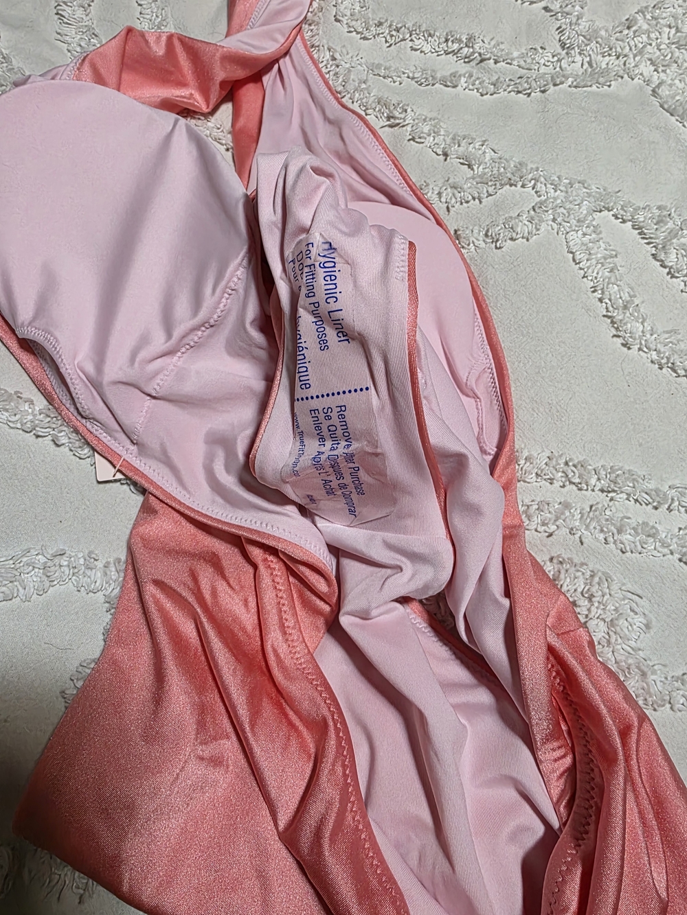 Victoria's Secret Coral Pink One-Piece Swimsuit Large NWT - Picture 6 of 6